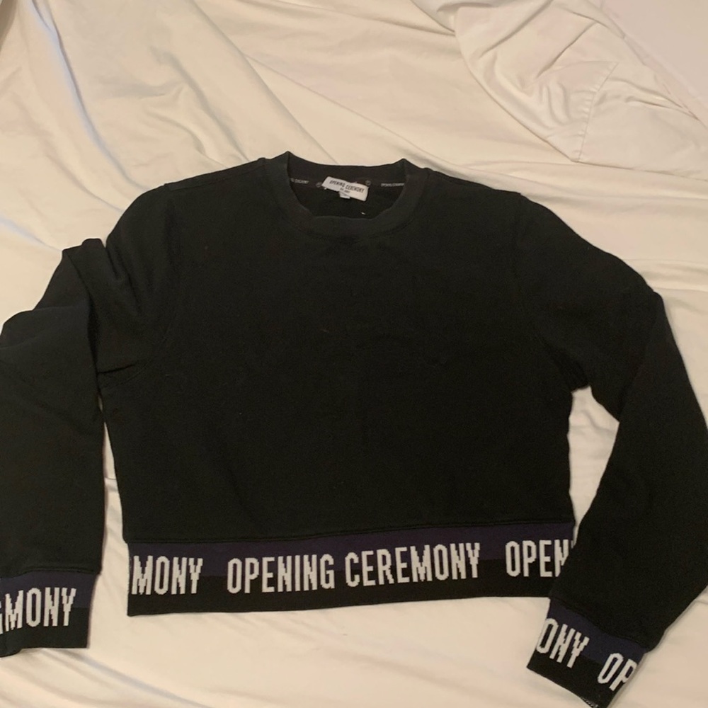 OPENING CEREMONY CROP SWEATSHIRT